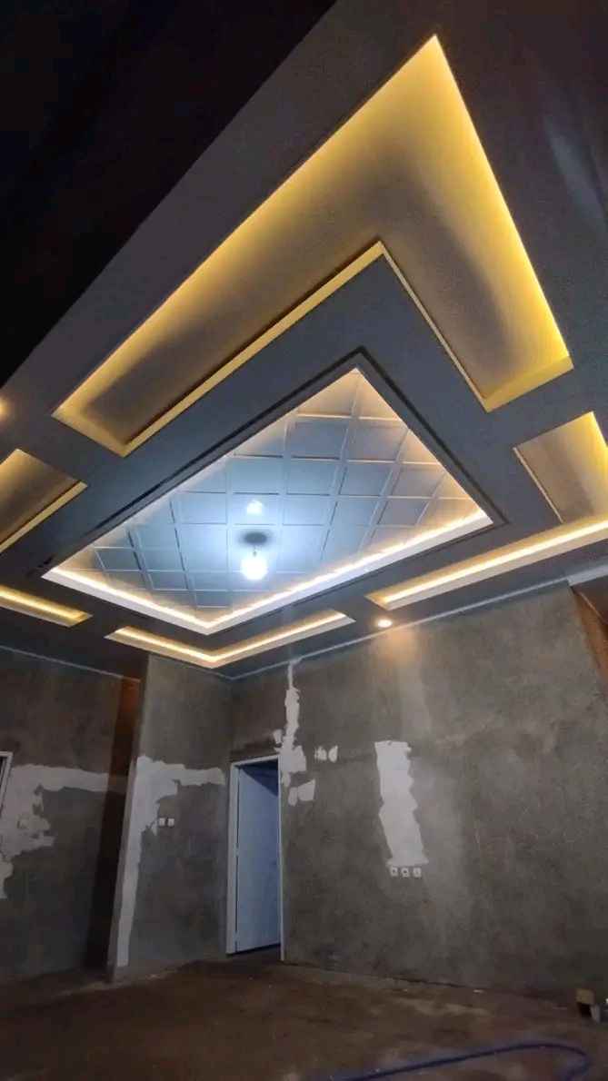 Plafon Pvc Motif Kayu Hitam
